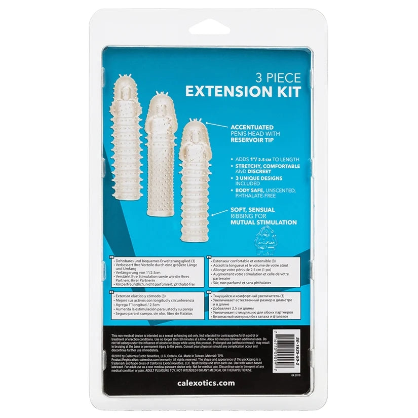 Cal Exotics 3 Piece Penis Extension Kit