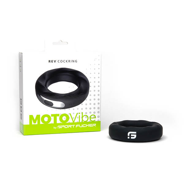 Sport Fucker MOTOVibe Rev Cockring USB Rechargeable Vibrating Cock Ring Black Sport Fucker Main image