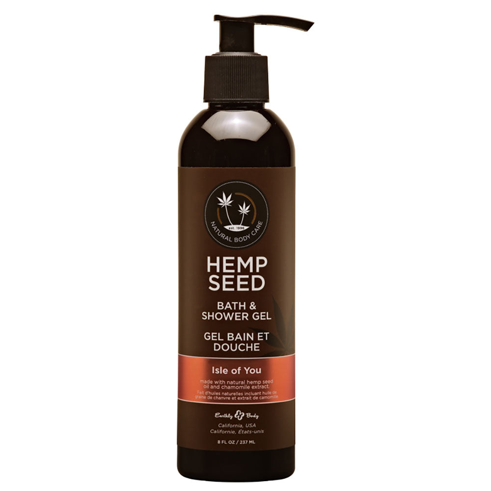 Earthly Body Hemp Seed Bath & Shower Gel Isle Of You (Coconut Water, Citrus & Vanilla) Scented 237ml Bottle Earthly Body Main image