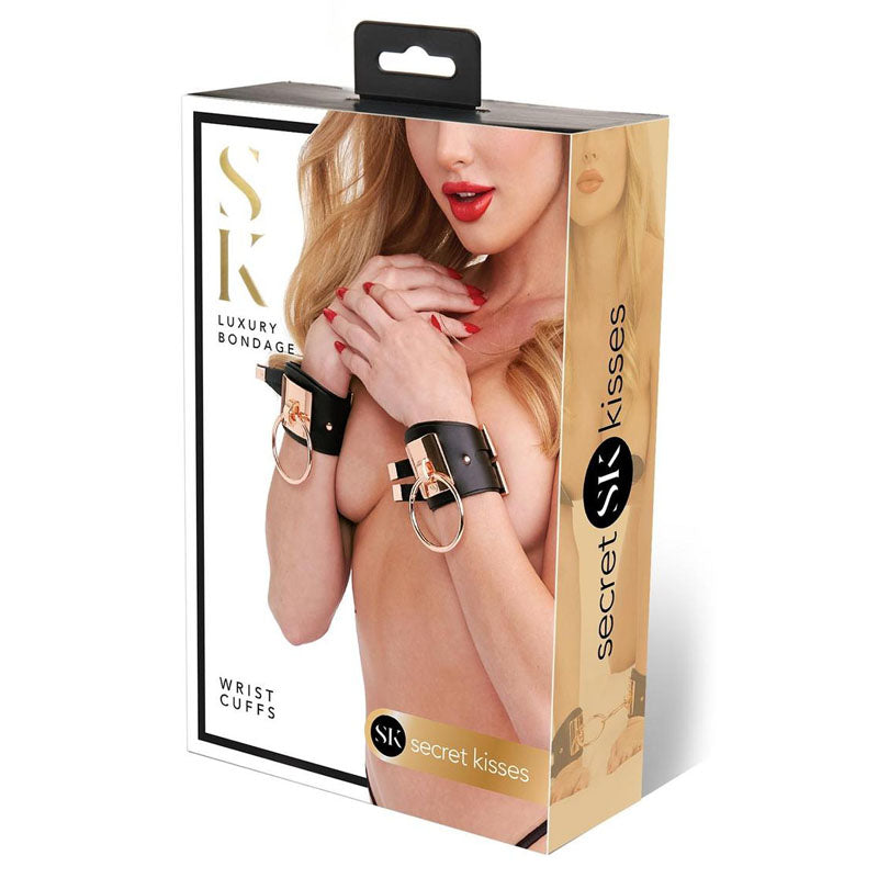 Secret Kisses WRIST CUFFS Restraints Black / Rose Gold Secret Kisses Main image