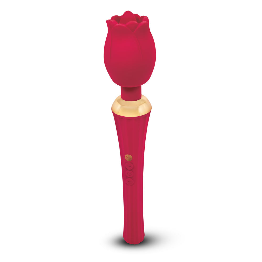Secret Kisses Rosegasm Rose Wand USB Rechargeable Massager Wand Secret Kisses