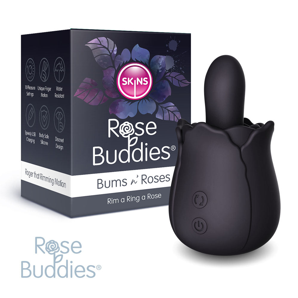 Creative Conceptions Skins Rose Buddies The Bums N Roses USB Rechargeable Anal Rimming Stimulator Creative Conceptions Main image