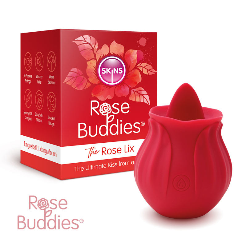 Creative Conceptions Skins Rose Buddies The Rose Lix USB Rechargeable Flicking Rose Stimulator Creative Conceptions Main image