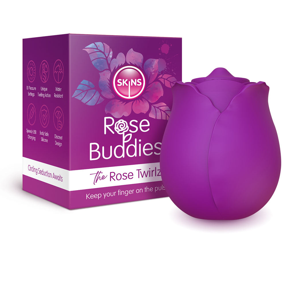 Creative Conceptions Skins Rose Buddies The Rose Twirlz USB Rechargeable Twirling Rose Stimulator Creative Conceptions Main image