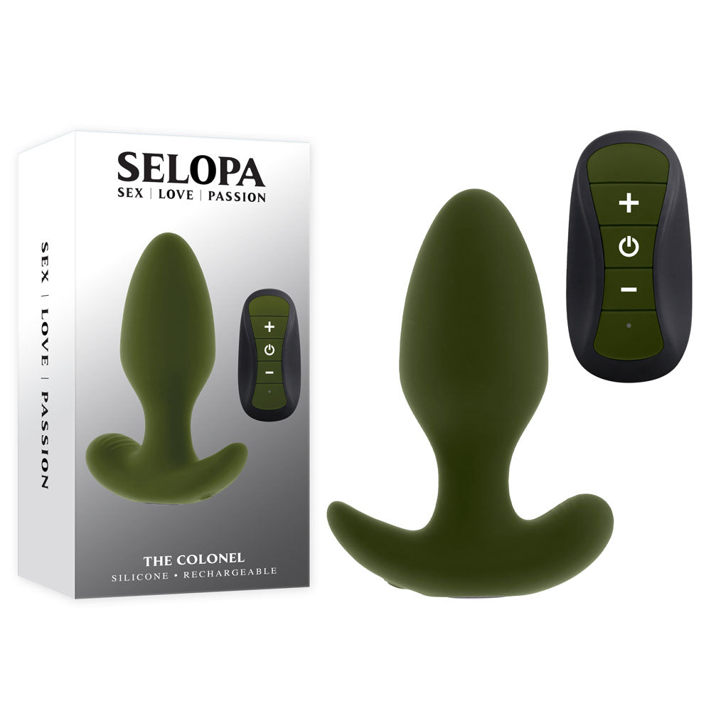 Selopa THE COLONEL USB Rechargeable Vibrating Butt Plug With Wireless Remote Selopa Main image