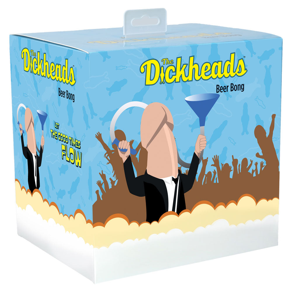 Shots Toys S LINE The Dickheads Beer Bong Novelty Beer Bong Blue Shots Toys