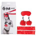 Sex & Mischief Amor Bondage Beginner Kit 5 Piece Set Red Sportsheets