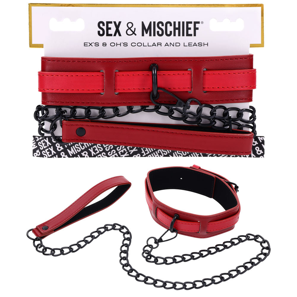 Sportsheets S&M Exs & Ohs Collar & Leash Neck Restraint Sportsheets