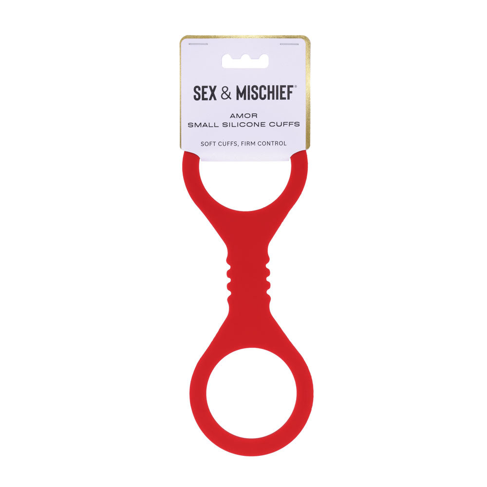 Sportsheets Sex & Mischief Amor Silicone Cuffs Restraints Red Sportsheets Main image