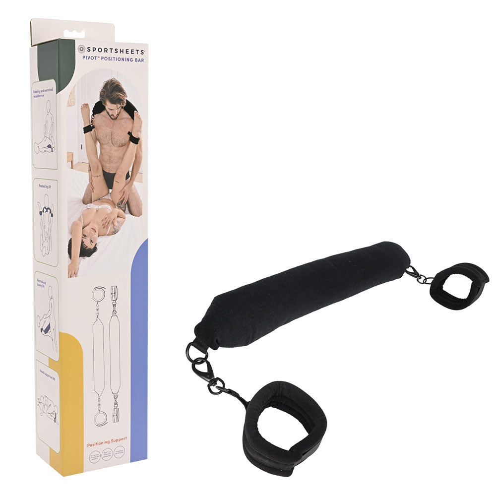 Pivot Positioning Bar Padded Position & Spreader Bar Black Sportsheets