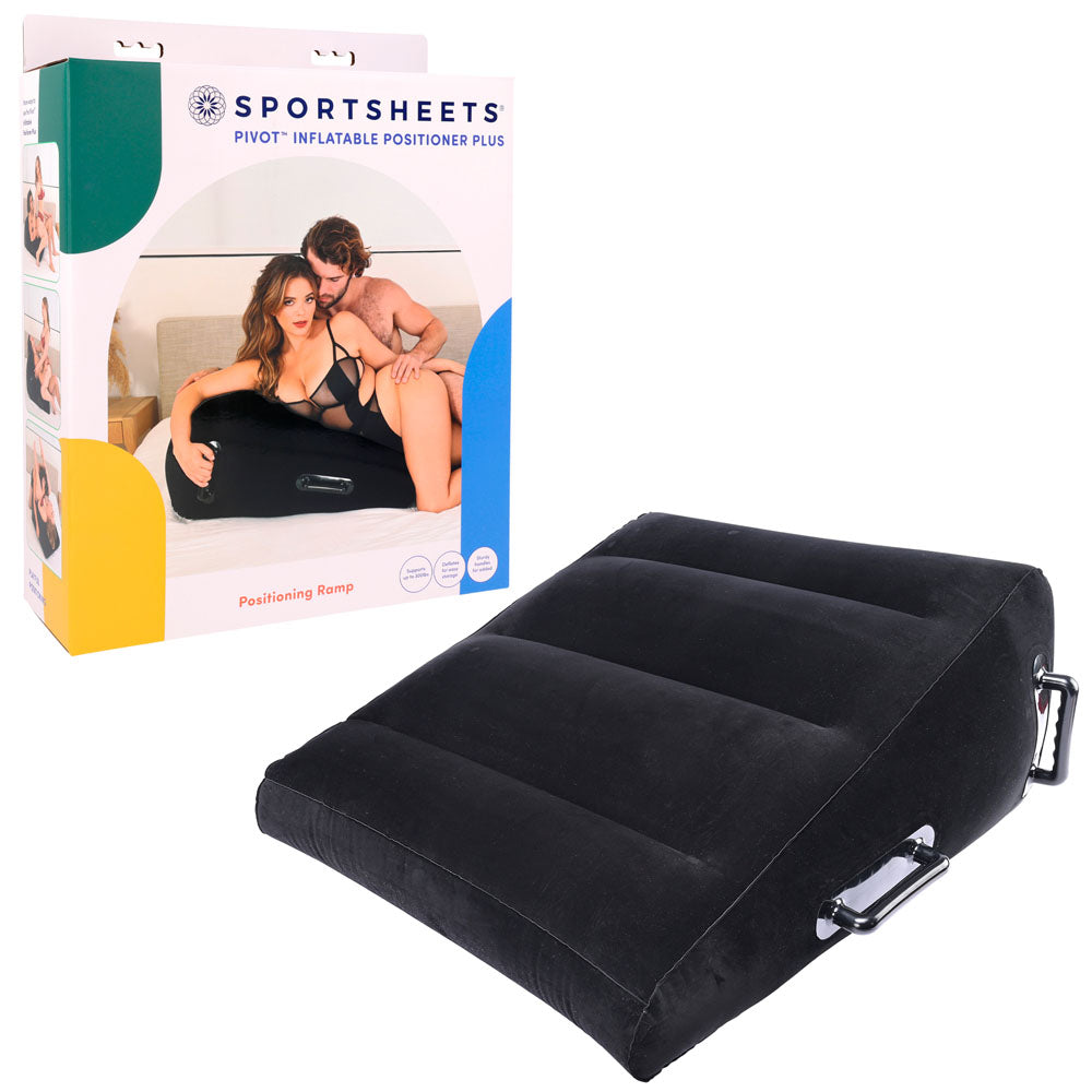Pivot Inflatable Positioner Plus Inflatable Position Cushion XL Black Sportsheets Main image