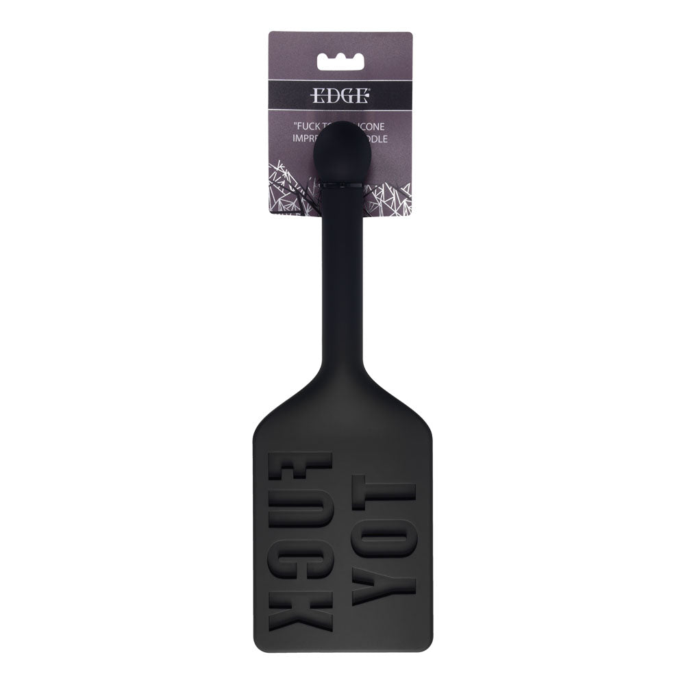 EDGE FUCK TOY Silicone Paddle Silicone Spanking Paddle Black Sportsheets Main image