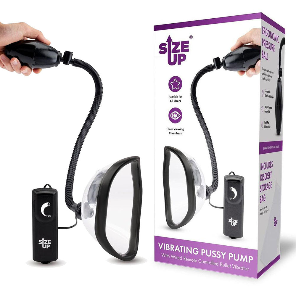 XGEN Products Size Up Vibrating Pussy Pump Clear XGEN Products Main image