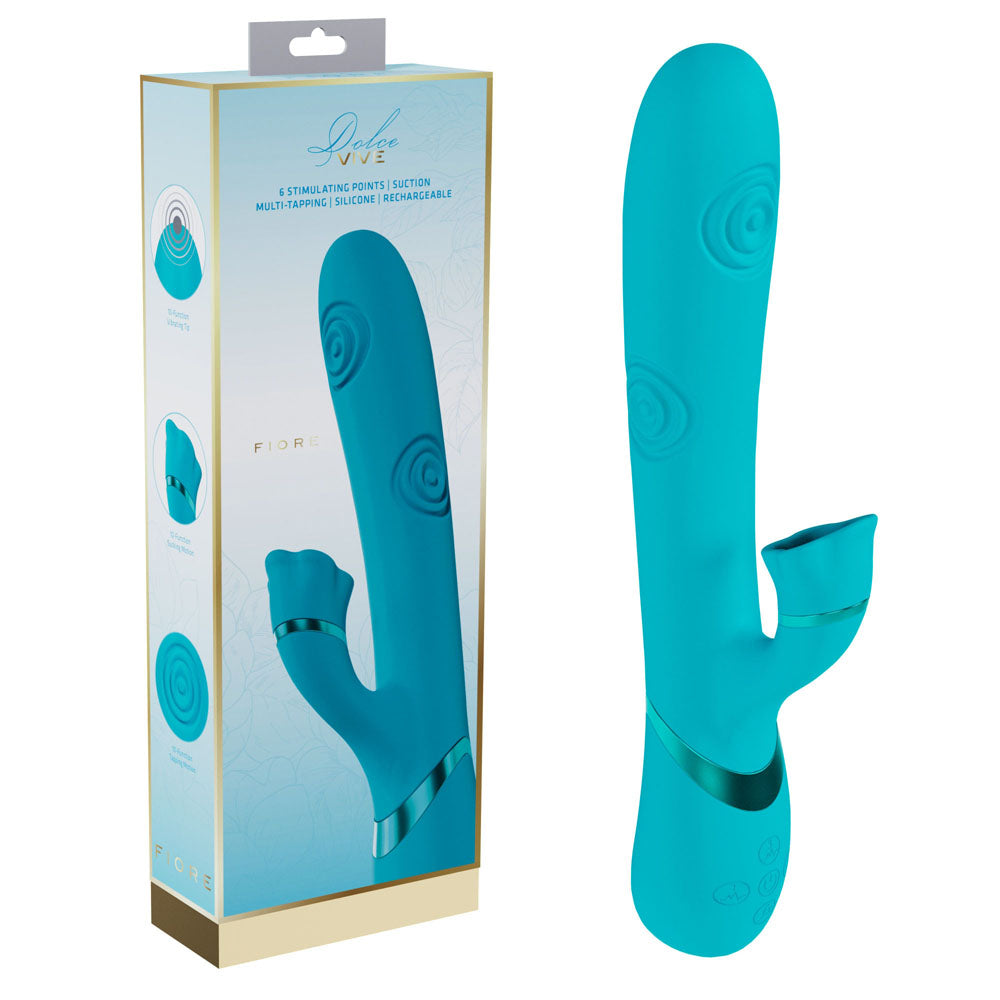 Shots Toys VIVE Fiore USB Rechargeable Tapping Rabbit Vibrator Shots Toys