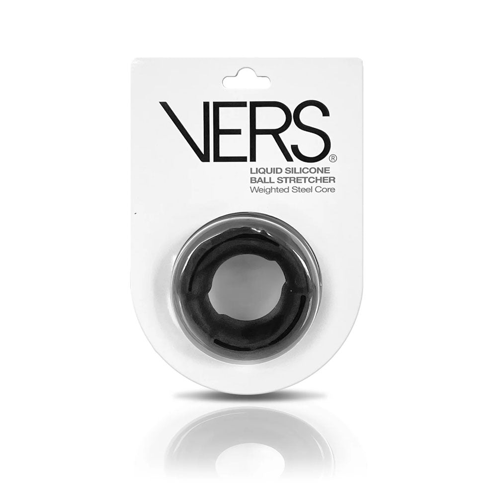 C1 Releasing VERS Liquid Silicone Weight Ball Stretcher Ring With Steel Core Black C1 Releasing Main image
