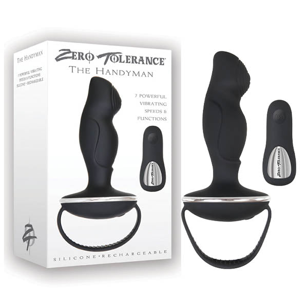 Zero Tolerance The Handyman USB Rechargeable Vibrating Anal Plug With Remote Zero Tolerance Main image