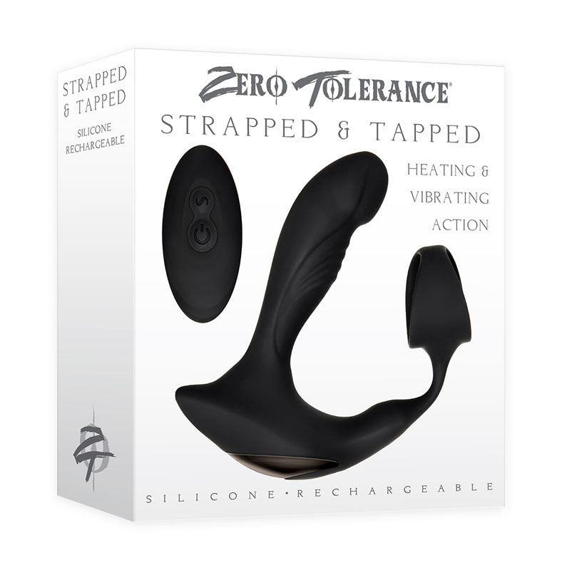 Zero Tolerance Strapped & Tapped USB Rechargeable Heating Anal Plug With Cock Ring Zero Tolerance Main image