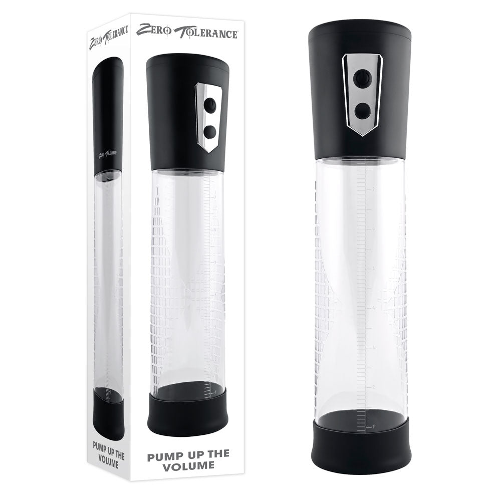 Zero Tolerance PUMP UP THE VOLUME Automatic Penis Pump Clear Zero Tolerance