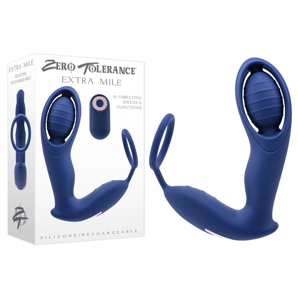 Zero Tolerance EXTRA MILE USB Rechargeable Vibrating Prostate Massager Zero Tolerance Main image