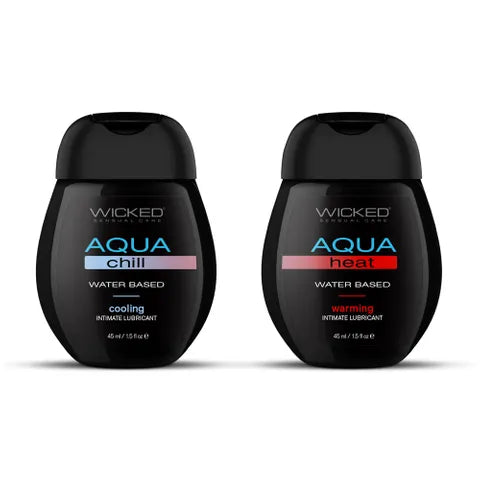 Wicked Sensation Kit  Warming & Cooling Water Based Lubricants  2 Pack Of 120ml Bottles Wicked