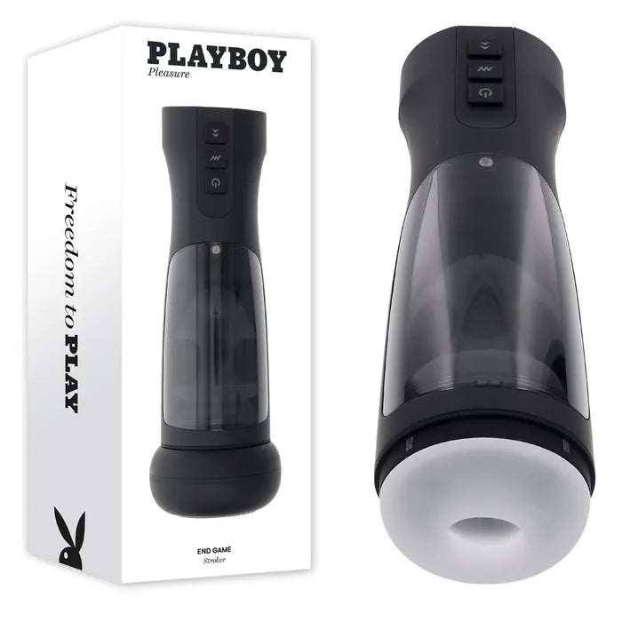 Playboy Pleasure END GAME USB Rechargeable Vibrating & Self Sanitising Stroker Playboy Pleasure