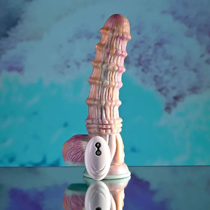 Evolved FANTASY USB Rechargeable Vibrating Fantasy Dildo With Remote 27.6cm - LOVVA Main image
