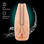 Blush Novelties M Elite Soft & Wet Natasha Vibrating Vagina Stroker Flesh Blush Novelties