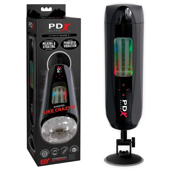 Pipedream Extreme Toys Elite Ultimate Milker 2 USB Rechargeable Masturbator Pipedream