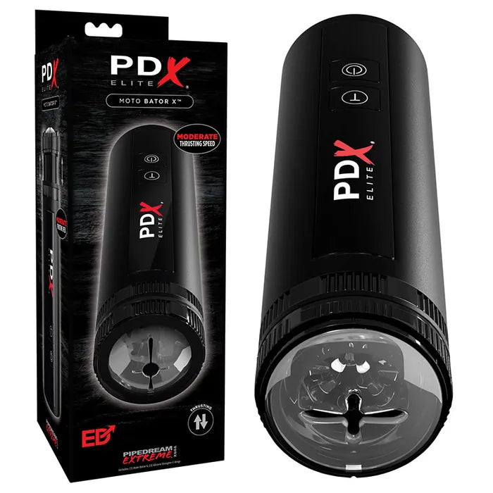Pipedream Extreme Toyz Elite Moto Bator X Powered Water Stroker Black Pipedream