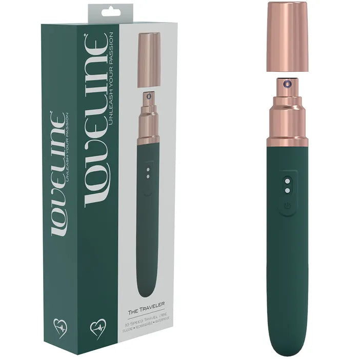 Shots Toys LOVELINE The Traveler USB Rechargeable Vibrator With Lube Applicator Shots Toys