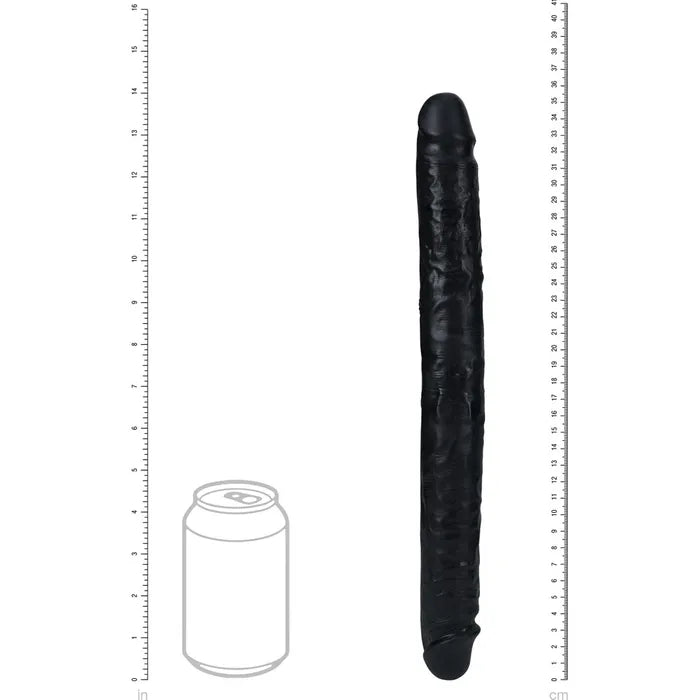 Shots Toys REALROCK Slim Double Dildo 14 Inch Black Shots Toys