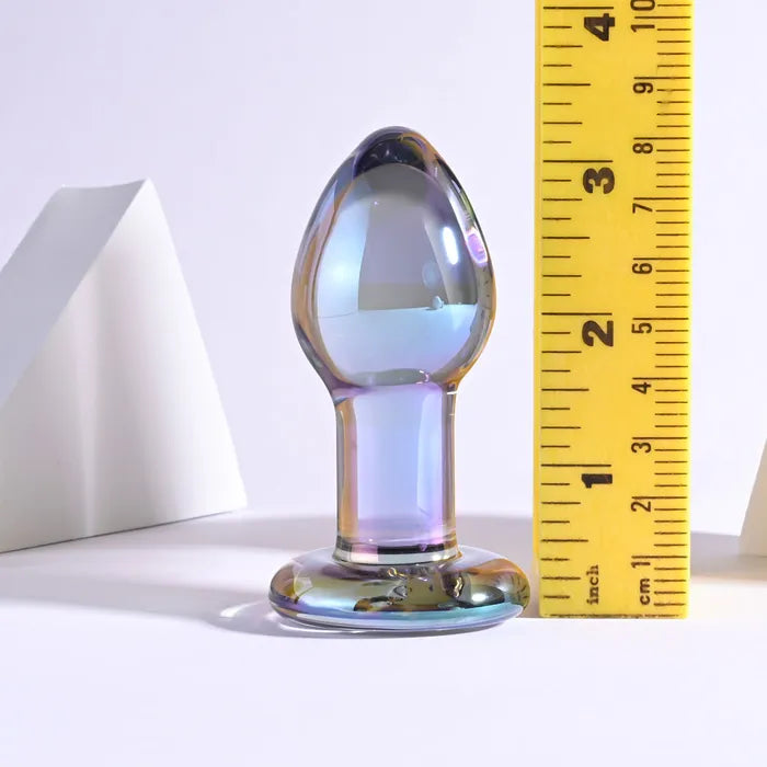 Playboy Pleasure JEWELS PLUG Glass Butt Plug 8.5cm Clear Playboy Pleasure
