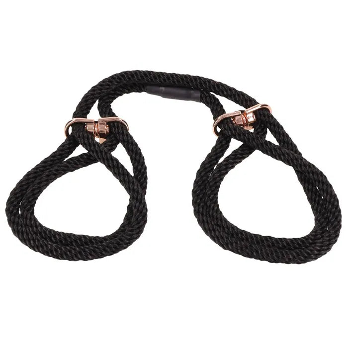 Sex & Mischief Knotty Brat Kit Bondage Kit 3 Piece Set Black Sportsheets