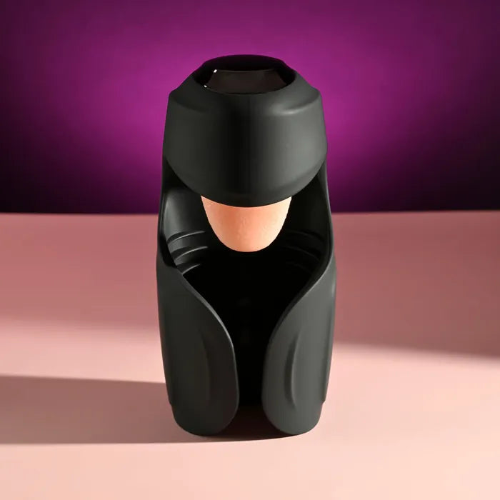 Zero Tolerance LICK THE TIP USB Rechargeable Vibrating & Flicking Masturbator Black Zero Tolerance