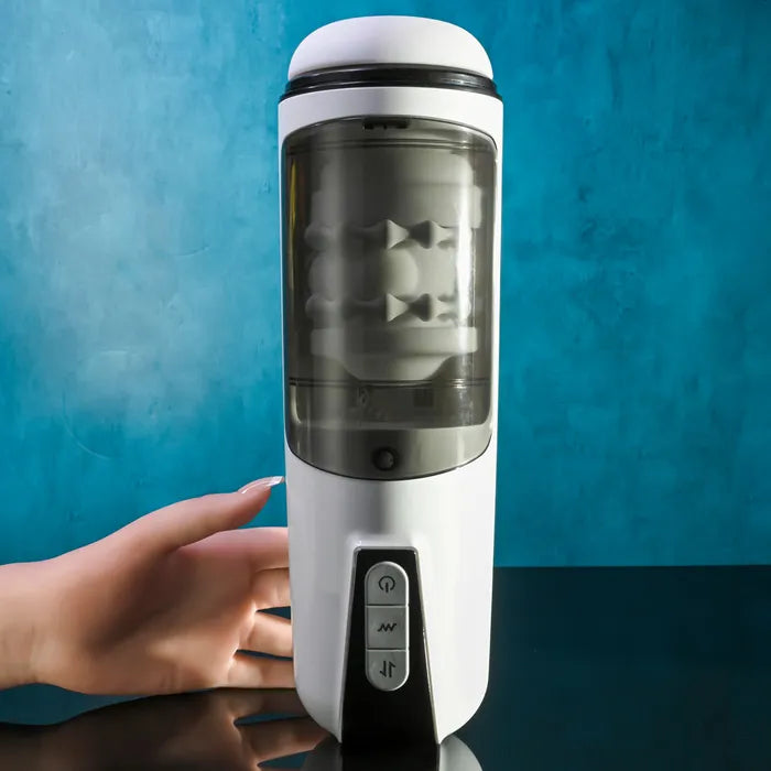 Gender X GET YOUR STROKE ON USB Rechargeable Thrusting & Vibrating Auto Masturbator Gender X