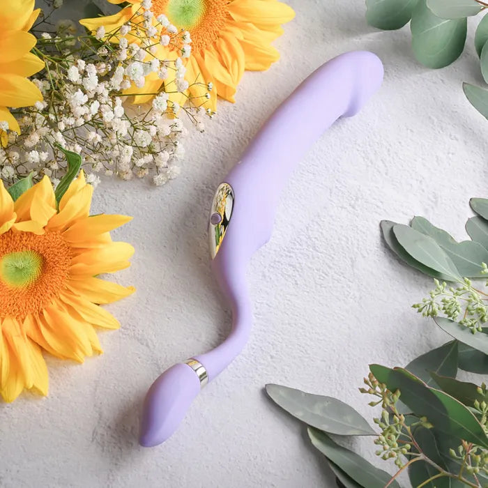 Gender X ORGASMIC ORCHID - Lilac 19 cm USB Rechargeable Strapless-Strap-On Gender X
