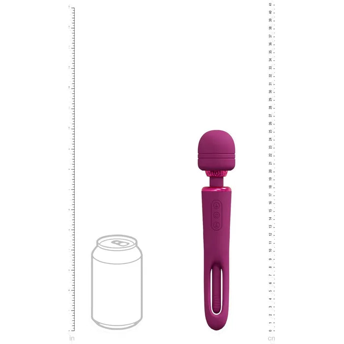Shots Toys VIVE Kiku USB Rechargeable Dual End Massage Wand With Flapping Tip Shots Toys