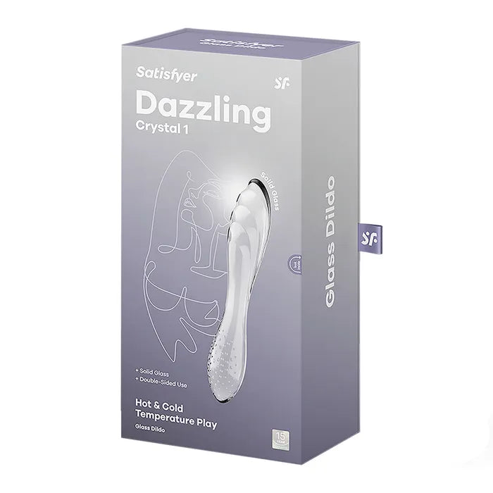 Satisfyer Dazzling Crystal 1 Glass Double Ended Dildo Clear Satisfyer