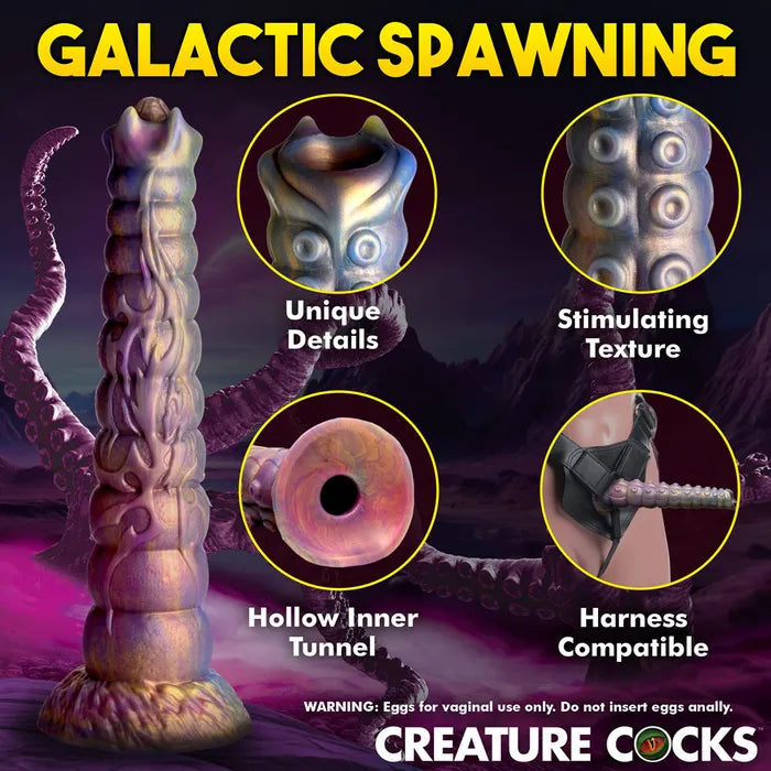 XR Brands Creature Cocks Deep Invader Ovipositor Fantasy Dildo 22.9cm Multi Coloured XR Brands