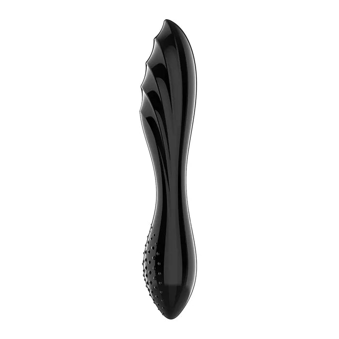 Satisfyer Dazzling Crystal 1 Glass Double Ended Dildo Black Satisfyer