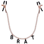 Sportsheets Sex & Mischief Brat Charmed Nipple Clamps With 45cm Chain Sportsheets