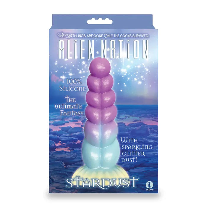 Icon Brands Alien Nation Stardust Fantasy Dong 21cm Glitter Rainbow Icon Brands
