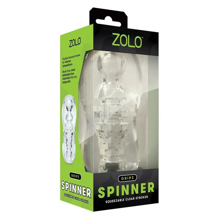 Zolo Gripz Spinner Stroker Sleeve Clear Zolo Main image