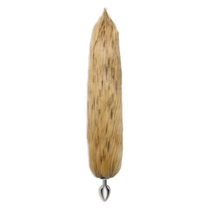 WhipSmart Furry Tales Metal Butt Plug With Brown Fox Tail WhipSmart