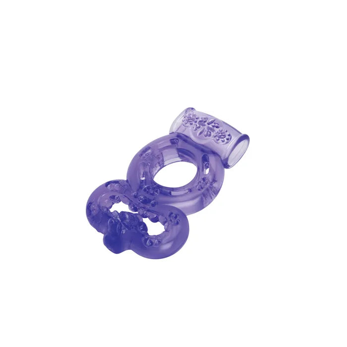 Bodywand Rechargeable Duo USB Rechargable Vibrating Cock Ring Purple Bodywand