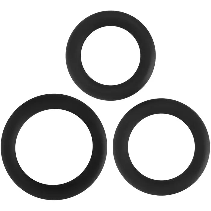 Adam & Eve Silicone Penis Ring Set Set Of 3 Sizes Adam & Eve Main image