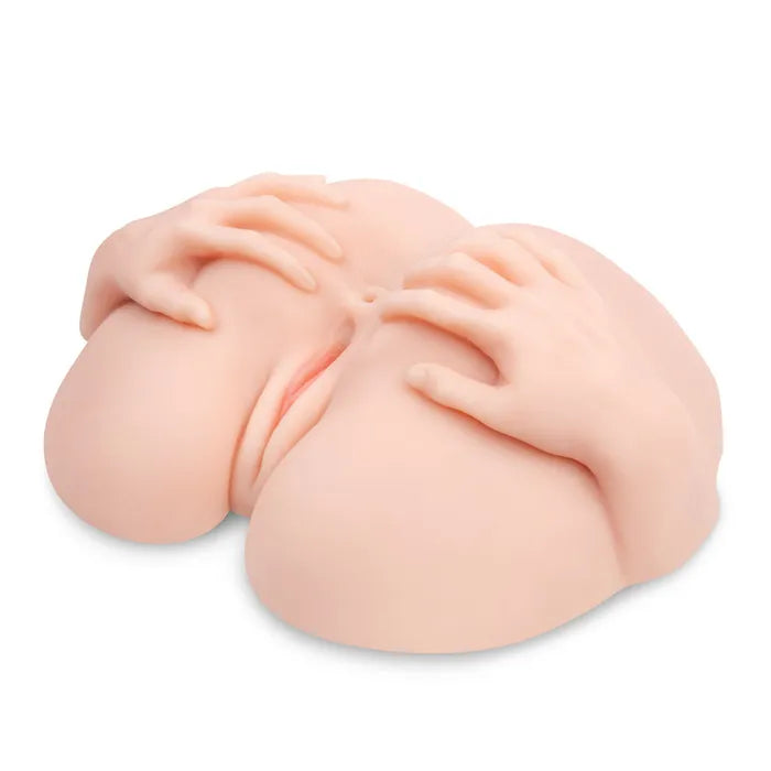Zolo Stroke Off Vibrating Spread Wide Pussy & Ass Lifesize Vibrating Doggy Style Masturbator Flesh Zolo