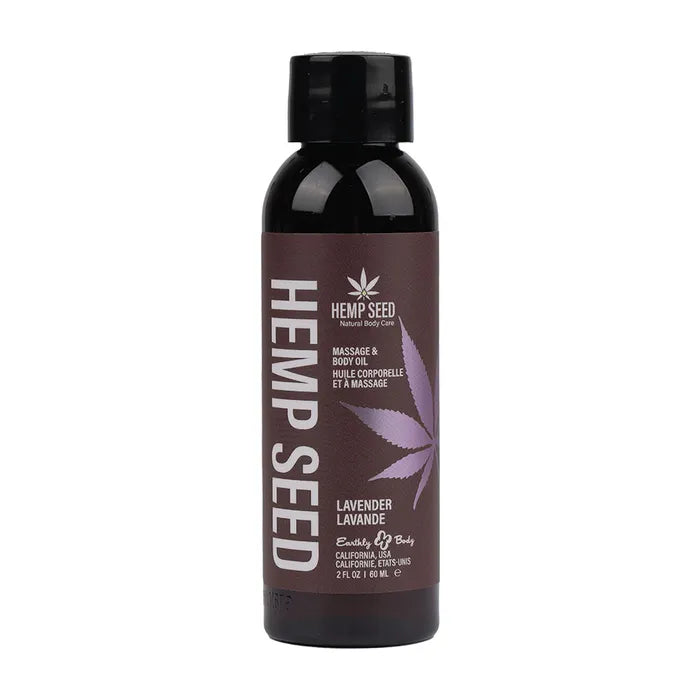 Earthly Body Hemp Seed Scented Massage & Body Oil 59ml Bottle Earthly Body