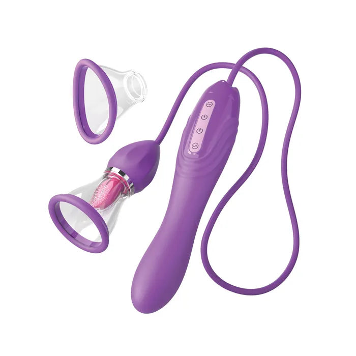 Pipedream Fantasy For Her Her Ultimate Pleasure Max USB Rechargeable Vibrator With Flicking Stimulator Pipedream Main image