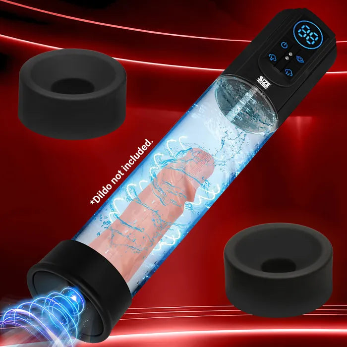 XR Brands Size Matters Sucking USB Rechargeable Penis Pump Clear XR Brands